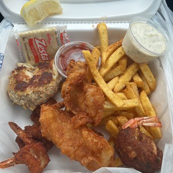 BnB Seafood - a container of fish and chips - Seafood Markets Near Me - Elkton, Maryland