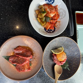 Han No Daidokoro - Tartare, kimchi trio, Wagyu - Barbeque Near Me - Honolulu, Hawaii Han No Daidokoro - Tartare, kimchi trio, Wagyu - Barbeque Near Me - Honolulu, Hawaii