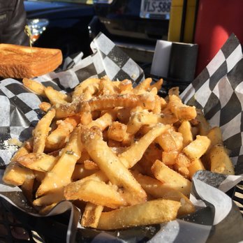 The Burger Shack - Chantilly - garlic parmesan fries! HUGE portion shared between two people and still couldn't finish - Hot Dogs Near Me - Chantilly, Virginia The Burger Shack - Chantilly - garlic parmesan fries! HUGE portion shared between two people and still couldn't finish - Hot Dogs Near Me - Chantilly, Virginia