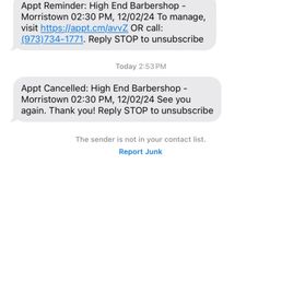 Proof that my apt was cancelled as soon as I left disappointed. Proof that my apt was cancelled as soon as I left disappointed.