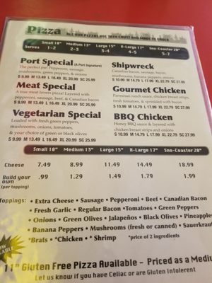 Menu photo 1 Port Sandy Bay Two Rivers, WI Menu photo 1 Port Sandy Bay Two Rivers, WI