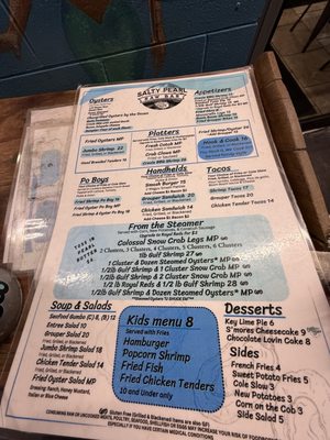 Menu photo 6 Salty Pearl Raw Bar Pensacola, FL