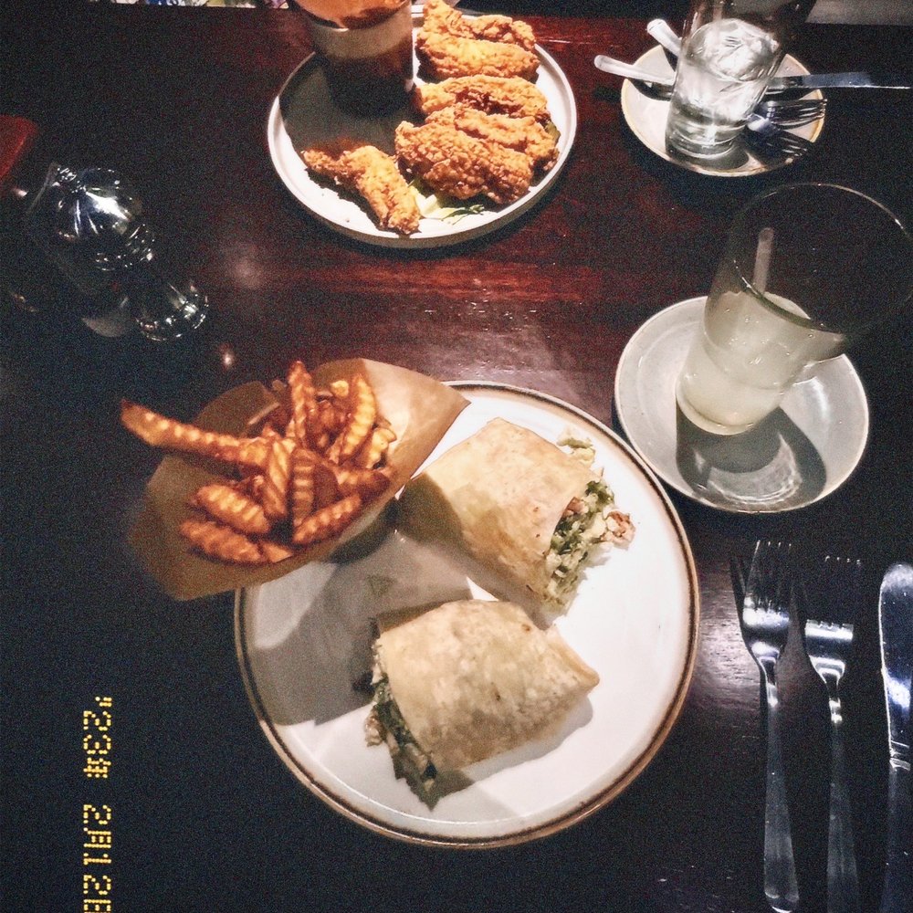 Maggie McFly's | Albany - Chicken Caesar Wrap, French Fries, lemonade, chicken tenders - New American Near Me - Albany, New York Maggie McFly's | Albany - Chicken Caesar Wrap, French Fries, lemonade, chicken tenders - New American Near Me - Albany, New York