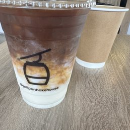 Iced latte and cappuccino