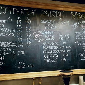 Cafe Oak - Their Seasalt Coffee and "Ingeolmi" Waffle are the most popular :) - Cafes Near Me - Palisades Park, New Jersey