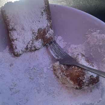 Poor House Bistro - left over beignets,smothered with powdered sugar - Cajun/Creole Near Me - San Jose, California