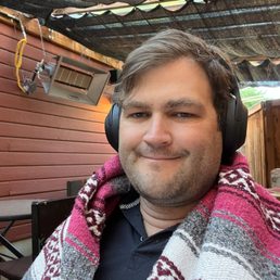 Happiness - they have blankets for chilly morning Lattes