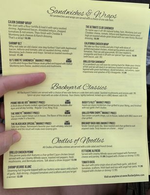 Menu photo 5 Rucker Johns Restaurant Emerald Isle, NC