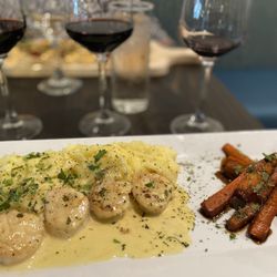 Feather Glass Wine Bar & Eatery - Seared Cilantro Scallops