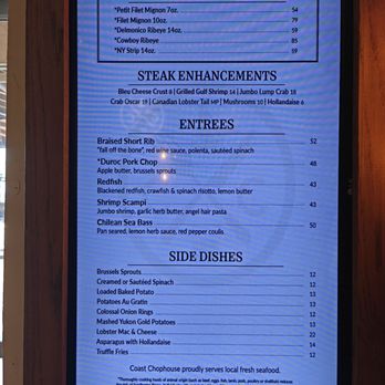 Coast Chophouse - Steakhouses Near Me - Biloxi, Mississippi Coast Chophouse - Steakhouses Near Me - Biloxi, Mississippi