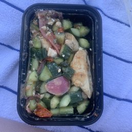 Greek salad with "chicken" Greek salad with "chicken"