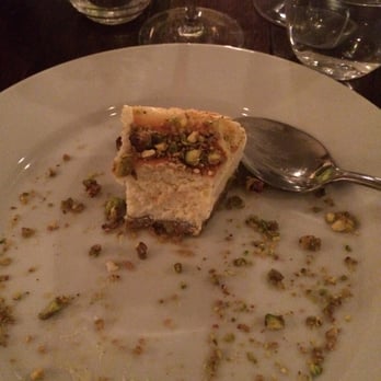 Vinoteca - errm... half eaten honey and pistachio cheesecake lol - Wine Bars Near Me - London, XGL