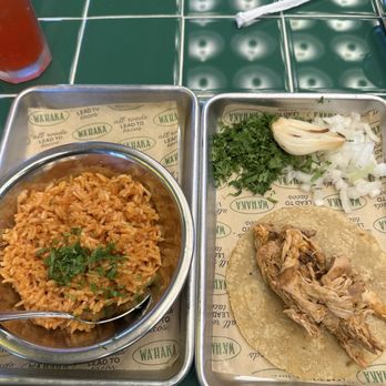 Wahaka - Barbacoa pollo taco, Mexican rice - Beer Bar Near Me - Dunwoody, Georgia Wahaka - Barbacoa pollo taco, Mexican rice - Beer Bar Near Me - Dunwoody, Georgia