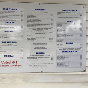 Laura's Little Burger Joint - Menu - Burgers Near Me - Decatur, Michigan