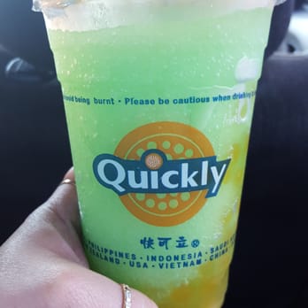 Quickly - Apple slush with mango poppy boba - Bubble Tea Near Me - Vallejo, California