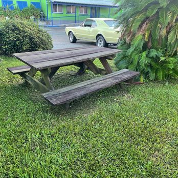 Not Just Donuts - a picnic table in the grass - Donuts Near Me - Slidell, Louisiana Not Just Donuts - a picnic table in the grass - Donuts Near Me - Slidell, Louisiana