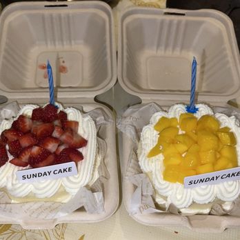 Sunday Bakery BK INC - $17.5- (2) BentoBox Cake 8.5/10 It was okay, just a simple combination of cake, cream, and fruits. Unfortunately, the fruits weren't sweet - Bubble Tea Near Me - Brooklyn, New York Sunday Bakery BK INC - $17.5- (2) BentoBox Cake 8.5/10 It was okay, just a simple combination of cake, cream, and fruits. Unfortunately, the fruits weren't sweet - Bubble Tea Near Me - Brooklyn, New York
