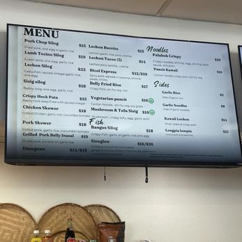 Bilao - Menu - Filipino Near Me - Sacramento, California