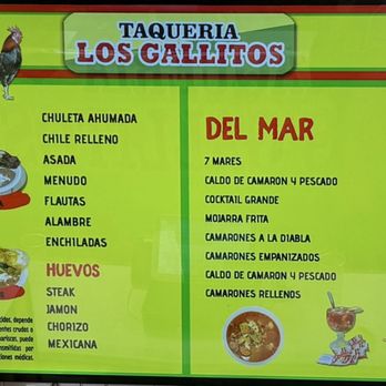 Los Gallitos - Menu - Mexican Near Me - Colorado Springs, Colorado Los Gallitos - Menu - Mexican Near Me - Colorado Springs, Colorado