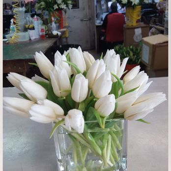 Plantation Florist - Flowers I ordered- white tulips - Florists Near Me - Plantation, Florida