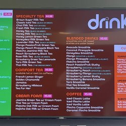 Organic Fusion Teahouse - Hesperia - Menu 06/18/2022