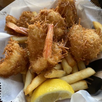 DJ's Clam Shack - Coconut shrimp with sweet chili sauce $14 - Seafood Near Me - Key West, Florida DJ's Clam Shack - Coconut shrimp with sweet chili sauce $14 - Seafood Near Me - Key West, Florida