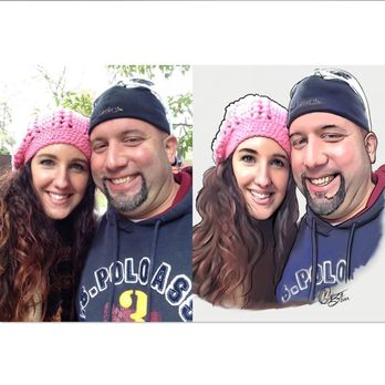Caricatures by Gabe - Gabe did this beautiful rendering of my husband and myself. - Caricatures Near Me