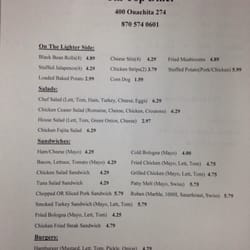 Tin Top Diner - Menu