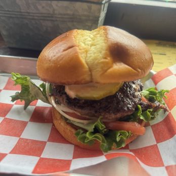 Local Press Eatery - This was their signature burger. - Burgers Near Me - Sheboygan, Wisconsin