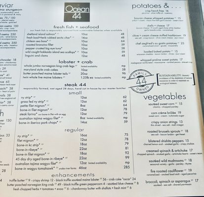 Menu photo 6 Ocean 44 Scottsdale, AZ