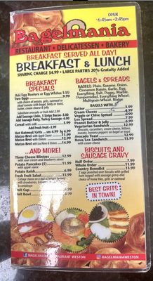 Menu photo 6 Bagelmania Sunrise, FL