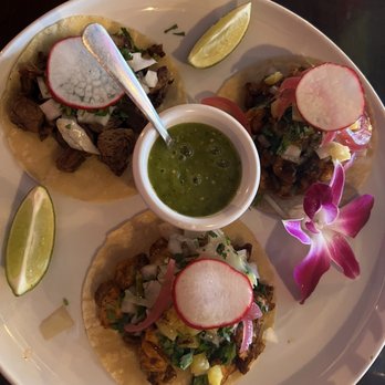 El Zason - Tacos:, Tacos de Carne Asada, salmon Tacos de Pescado (salmon), Shrimp Taco - Mexican Near Me - Brooklyn, New York