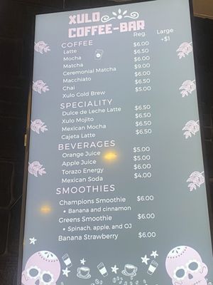 Menu photo 2 Xulo Coffee Bar Elk Grove, CA