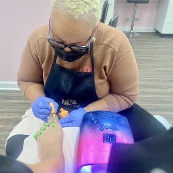 Posh Nail Bar - Nicole is working her magic on my feet - Nail Salons Near Me - East Orange, New Jersey Posh Nail Bar - Nicole is working her magic on my feet - Nail Salons Near Me - East Orange, New Jersey