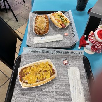 Tasty Dawg - My chili dog and hubby had a chili dog and customized one!!! - Hot Dogs Near Me - Columbus, Ohio Tasty Dawg - My chili dog and hubby had a chili dog and customized one!!! - Hot Dogs Near Me - Columbus, Ohio