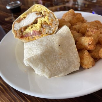 Redhead Bay Cafe - Loaded Burrito w/ fried chicken - New American Near Me - Virginia Beach, Virginia Redhead Bay Cafe - Loaded Burrito w/ fried chicken - New American Near Me - Virginia Beach, Virginia
