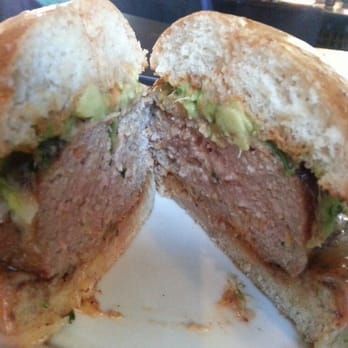Bourbon Steak - Inside of turkey burger - Steakhouses Near Me - Washington, DC, District of Columbia Bourbon Steak - Inside of turkey burger - Steakhouses Near Me - Washington, DC, District of Columbia