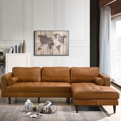 Best offers and largest selection of tan leather sectional couch