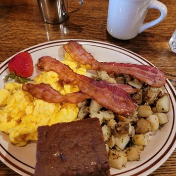 Echo Lake Cafe - Classic breakfast combo with house made item of the day, ginger bread. - Cafes Near Me - Bigfork, Montana Echo Lake Cafe - Classic breakfast combo with house made item of the day, ginger bread. - Cafes Near Me - Bigfork, Montana