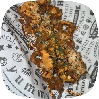 Mr. Doggo - Spicy buffalo calamari - Seafood Near Me - Center, Texas Mr. Doggo - Spicy buffalo calamari - Seafood Near Me - Center, Texas