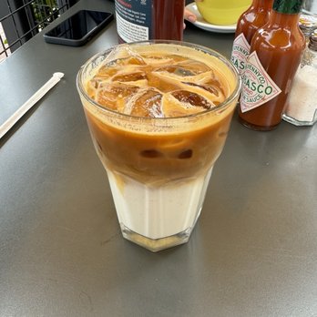 Poached Kitchen - Iced Vanilla Latte - Breakfast & Brunch Near Me - Irvine, California