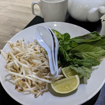 Pho Cafe - Accoutrements for the Pho and hot tea - Vietnamese Near Me - Louisville, Kentucky
