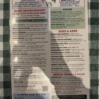 Rodeo Goat - Burgers and side menu - Burgers Near Me - Frisco, Texas Rodeo Goat - Burgers and side menu - Burgers Near Me - Frisco, Texas