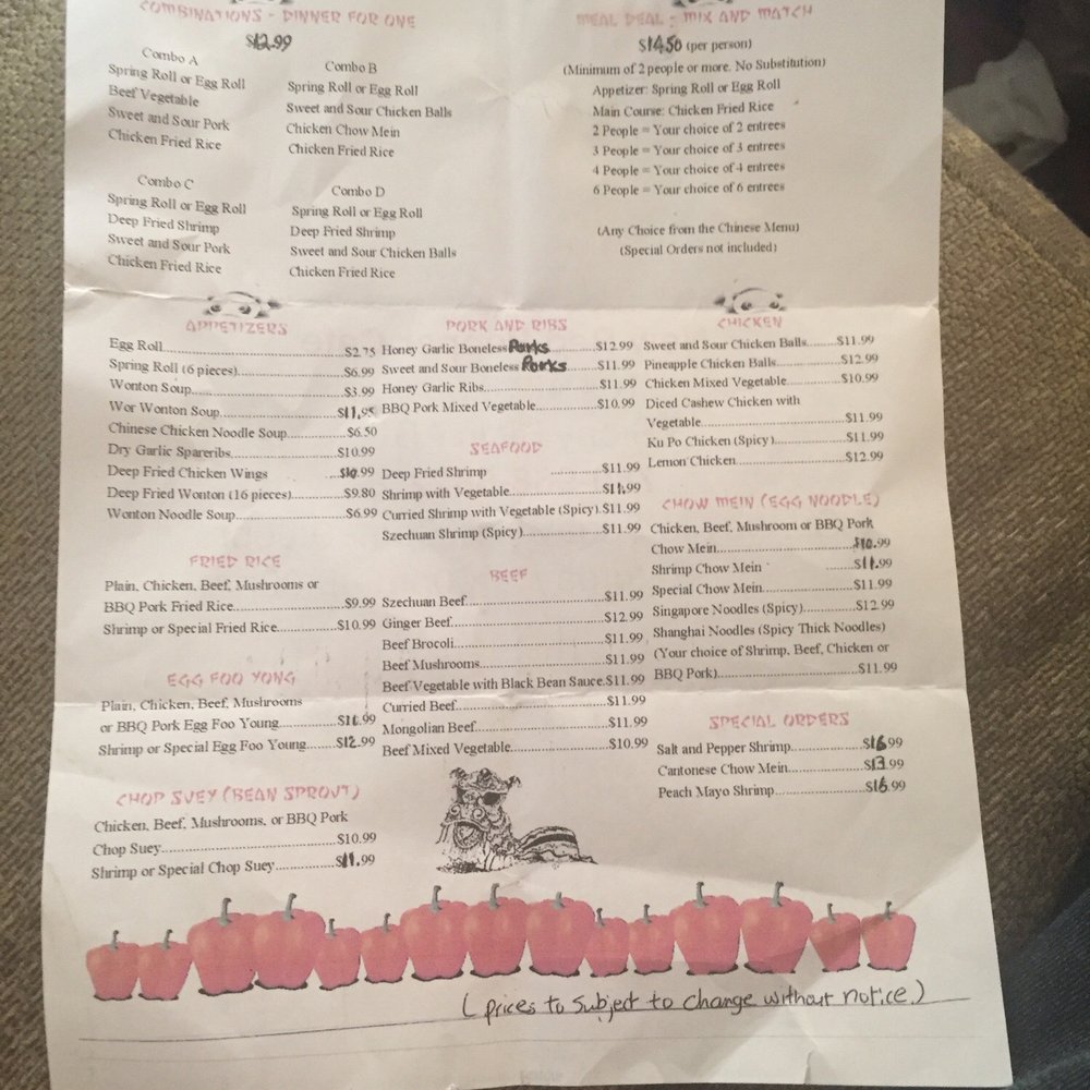 Menu Menu