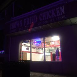 Crown Fried Chicken - View from locked car