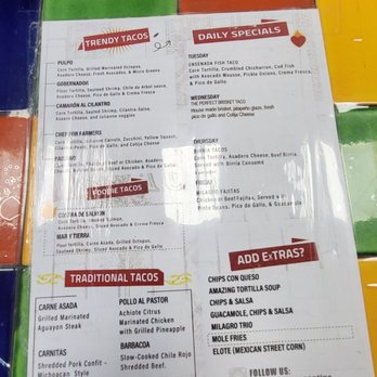 Milagro Tacos Cantina - Menu - Mexican Near Me - Dallas, Texas