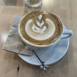 Chocolate and hazelnut latte