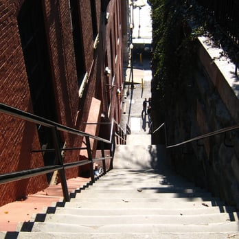 Exorcist Steps - Looking down the stairs - Local Flavor Near Me - Washington, DC, District of Columbia Exorcist Steps - Looking down the stairs - Local Flavor Near Me - Washington, DC, District of Columbia