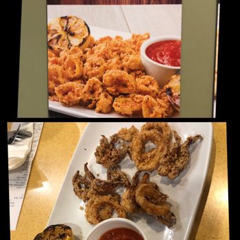 Daphne's - I ordered the Calamari The pic on top is what they show you you are ordering, the pic on the bottom is what I received!! For $8.99. - Greek Near Me - Redondo Beach, California Daphne's - I ordered the Calamari The pic on top is what they show you you are ordering, the pic on the bottom is what I received!! For $8.99. - Greek Near Me - Redondo Beach, California