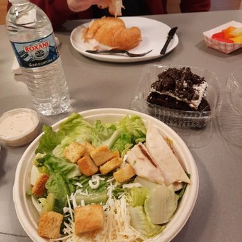 Dockside Pier 8 Market - Caesar salad, turkey croissant sandwich with fruit, and an oreo brownie. - Barbeque Near Me